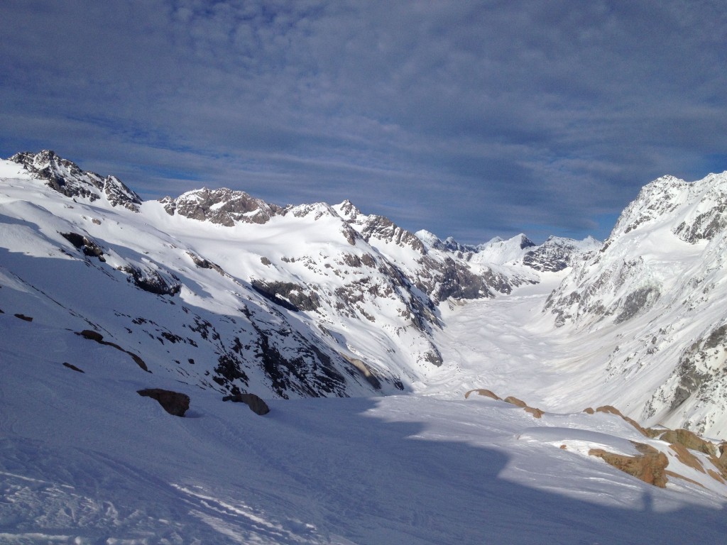 The Muller Glacier and Sealy Range