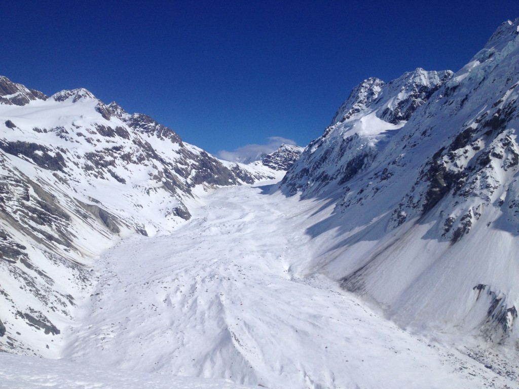 The closest we got to the Muller Glacier