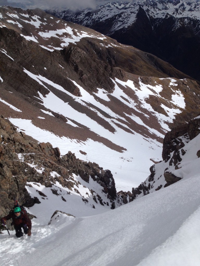 Crampons and Ice axes out within 5 minutes of getting off the tow