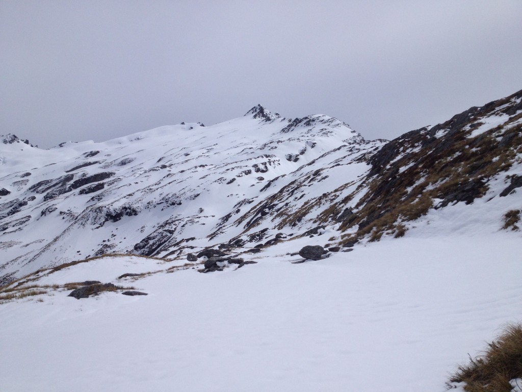 Looking at our route towards Mt. Clark