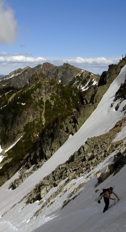 Climbing towards Mount Fremont in Mount Rainier National Park