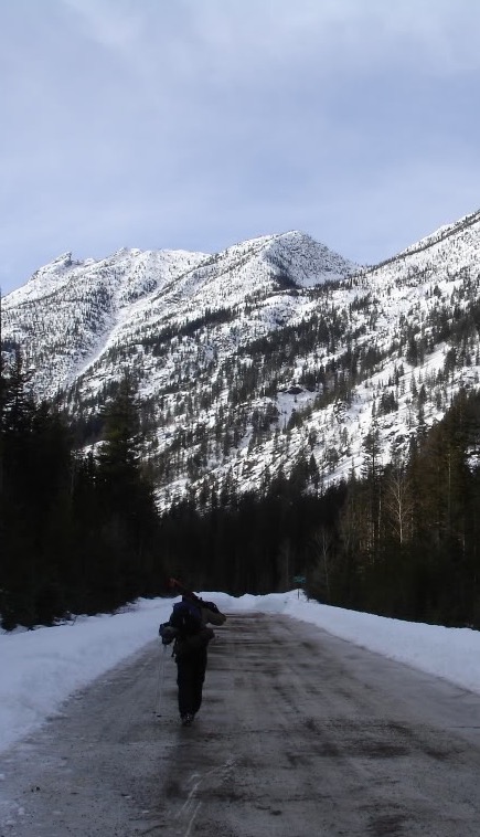 Hiking up Highway 20