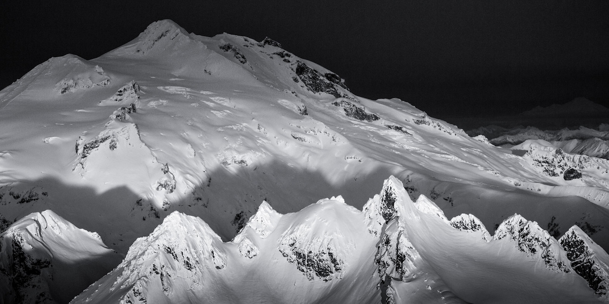 Looking at Glacier Peak and the Dakobed Traverse