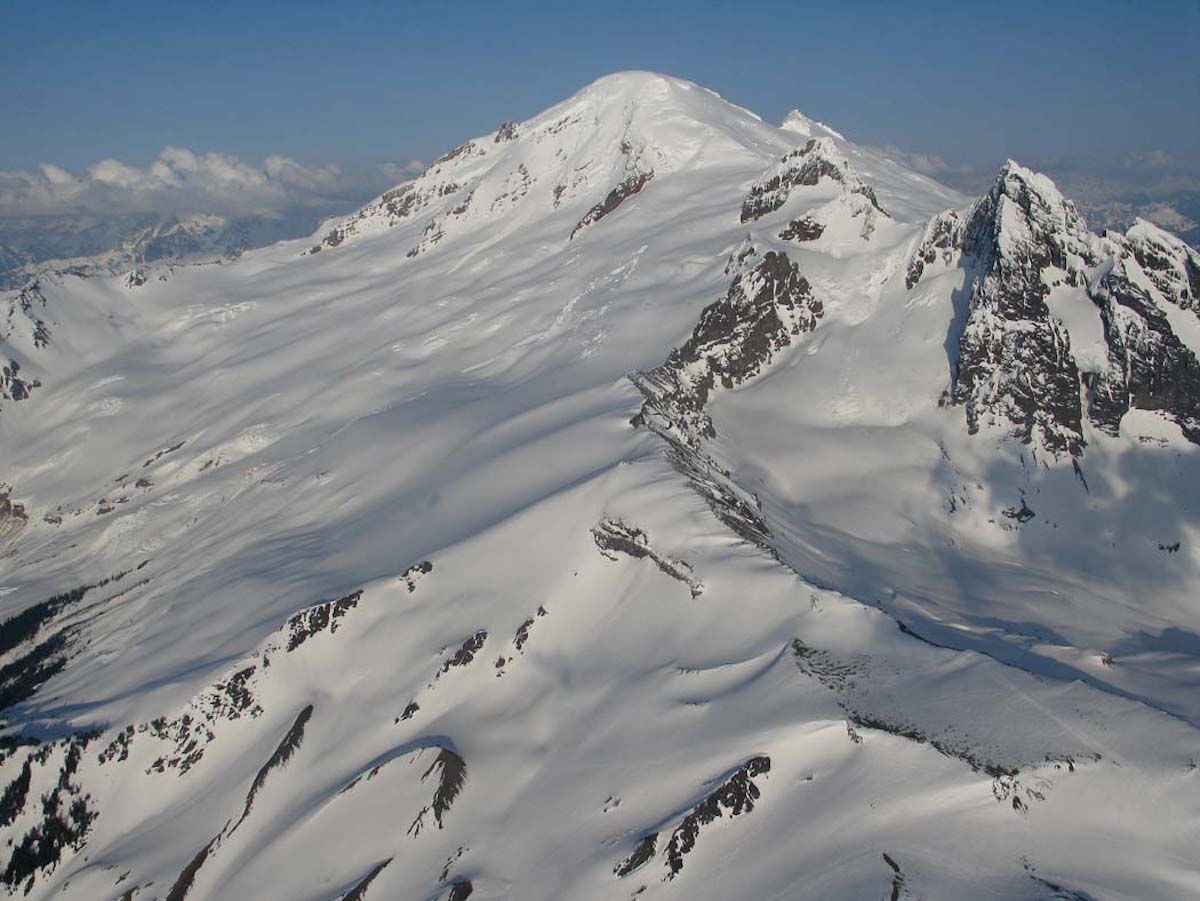 Looking at Mount Baker and the Heliotrope Ridge