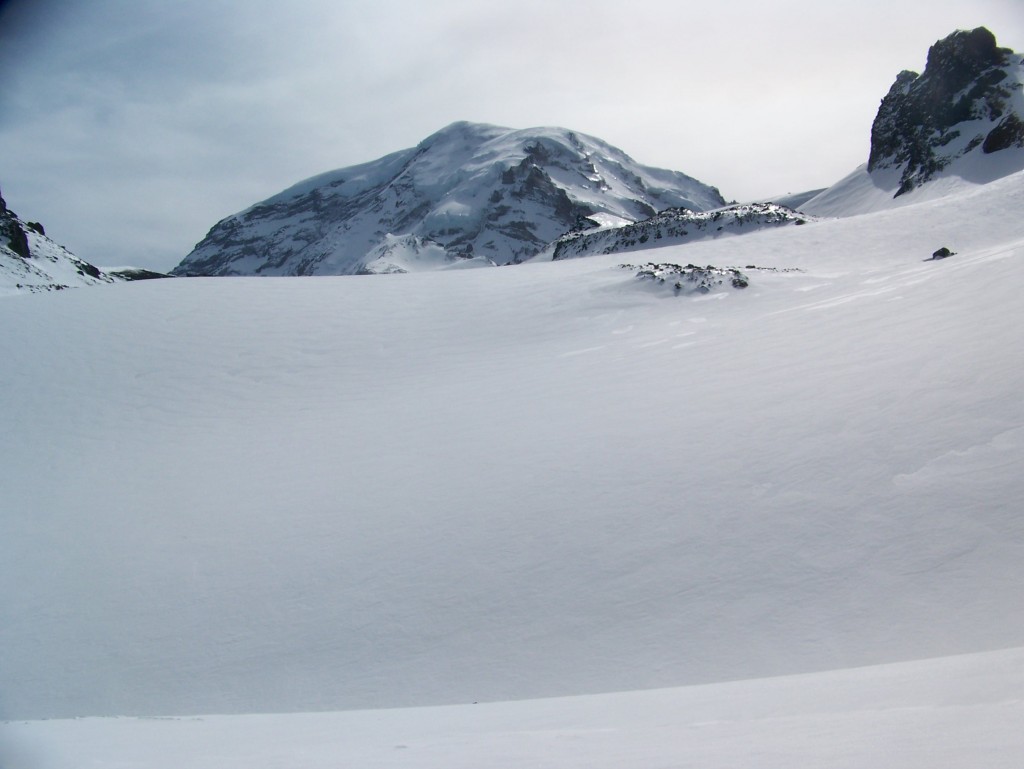 The Russel Glacier Between Echo and Observation Rock in Mount Rainier National Park