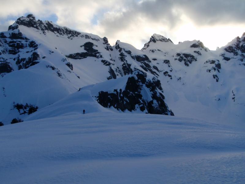 Looking back at the Pride Glacier on Kyes Peak