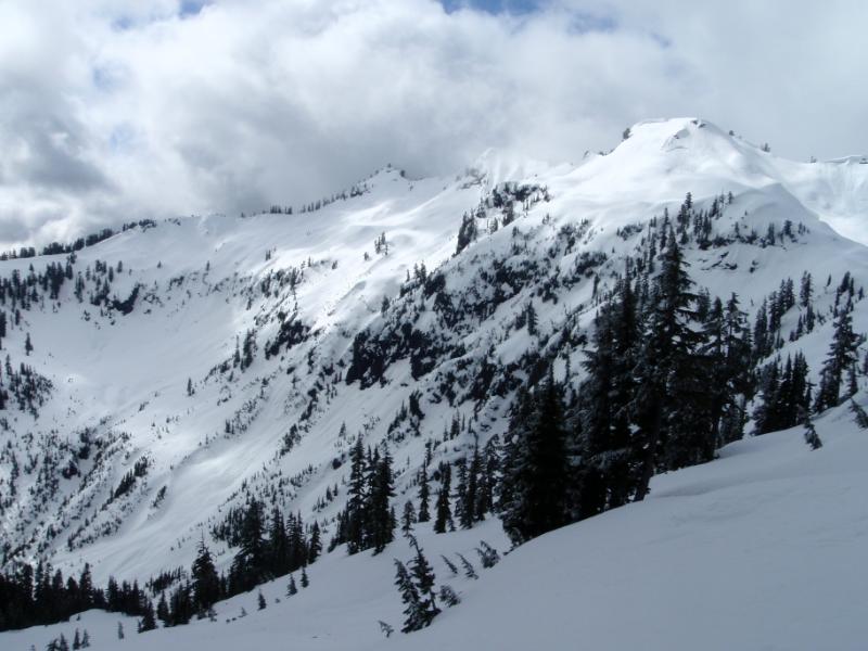 Climbing past Quartz Creek