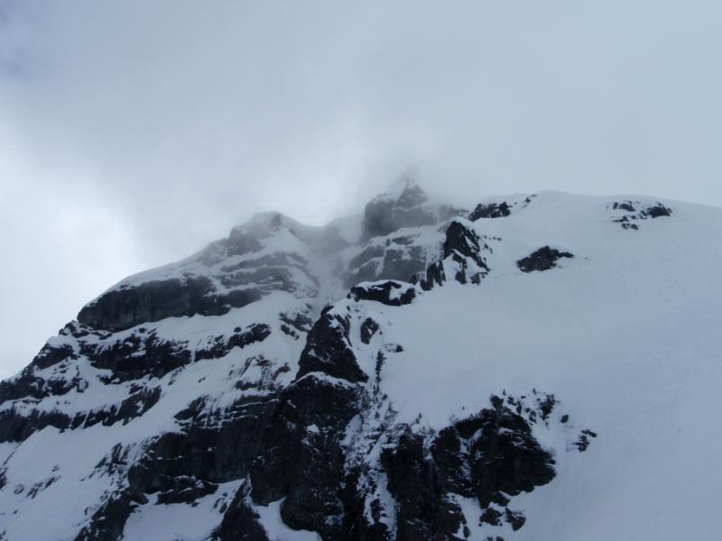 Hiking towards the Pride Glacier Headwall