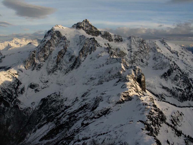 Looking at Mount Shuksan and the White Salmon Glacier