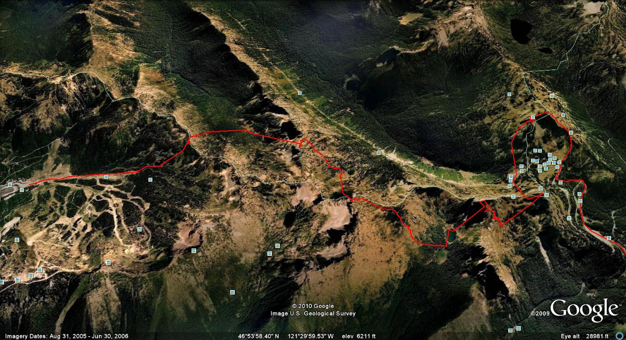 A Traverse from Chinook Pass to Crystal Mountain ski Resort