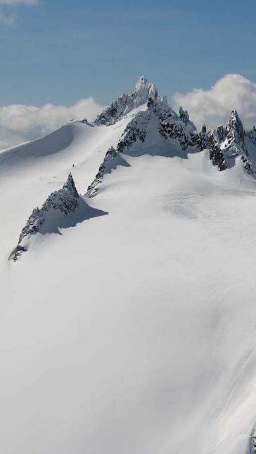 Looking up at Spire Col in Glacier Peak Wilderness Washington