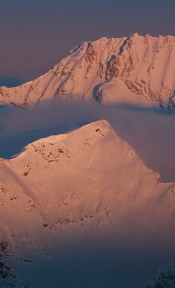 Sunrise over Crater Mountain in Washington