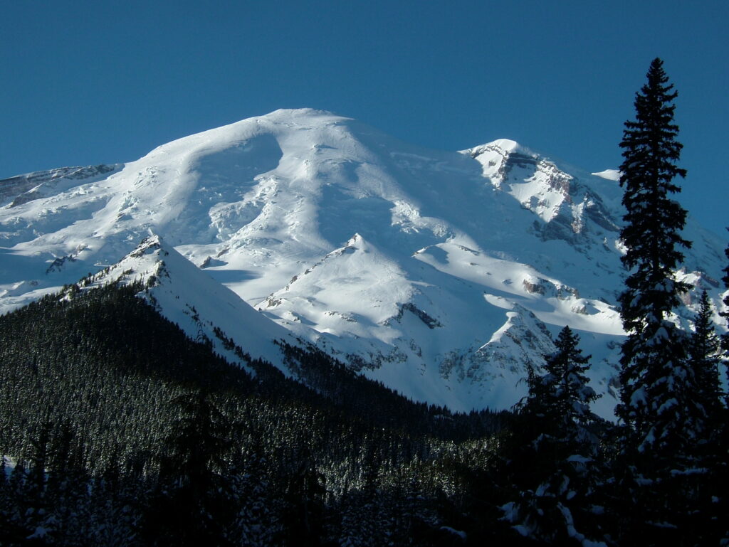 Looking up at the Interglacier on the right