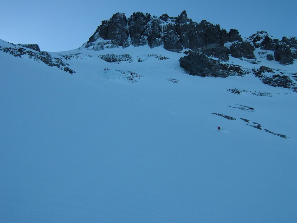 Amazing snow on the lower slope of Interglacier