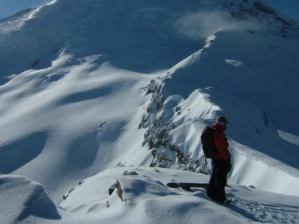 Enjoying the view on top of Mount Ruth in Mount Rainier National Park