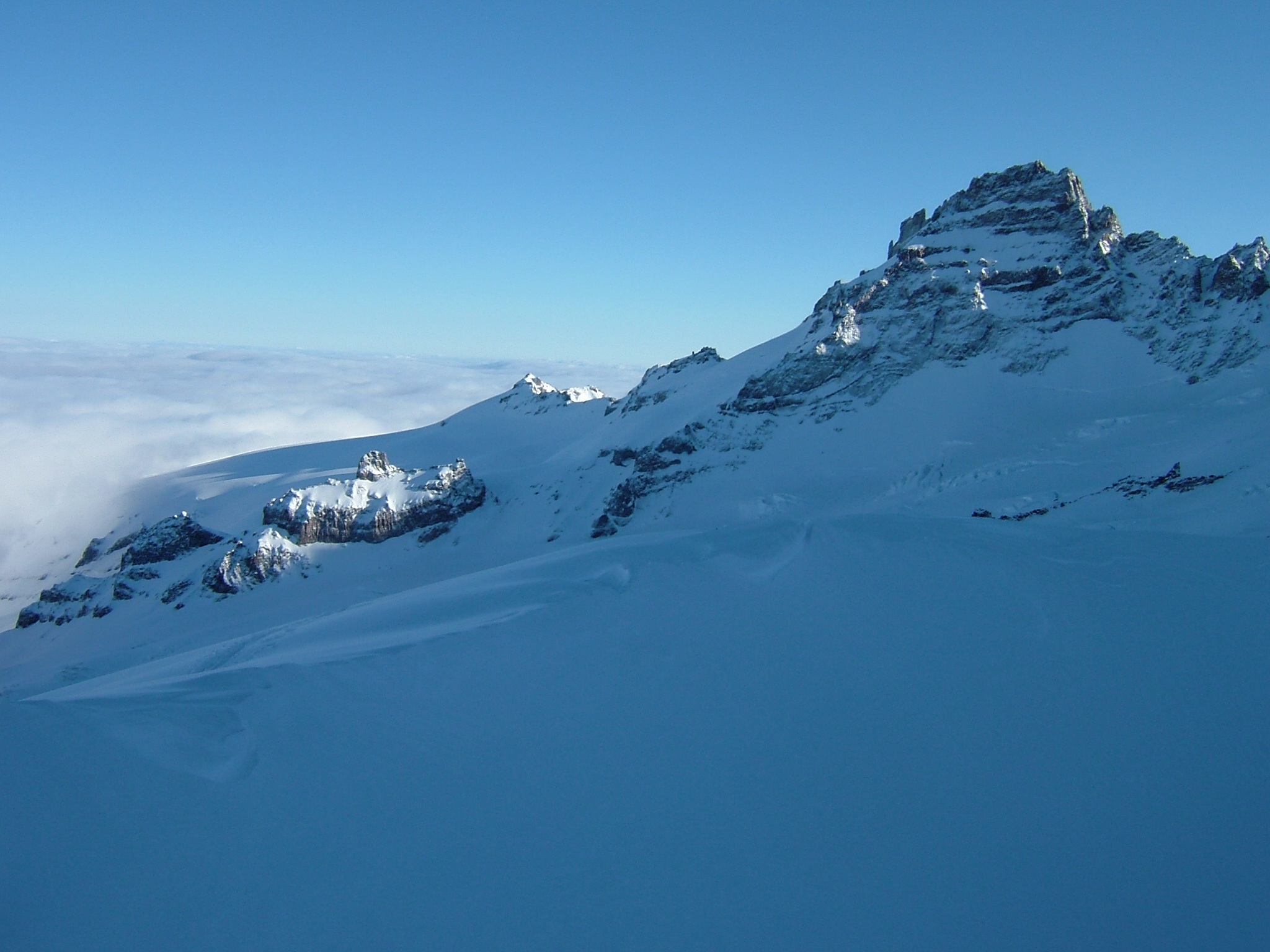 Looking across the Emmons Glacier toward Mt. Tahoma