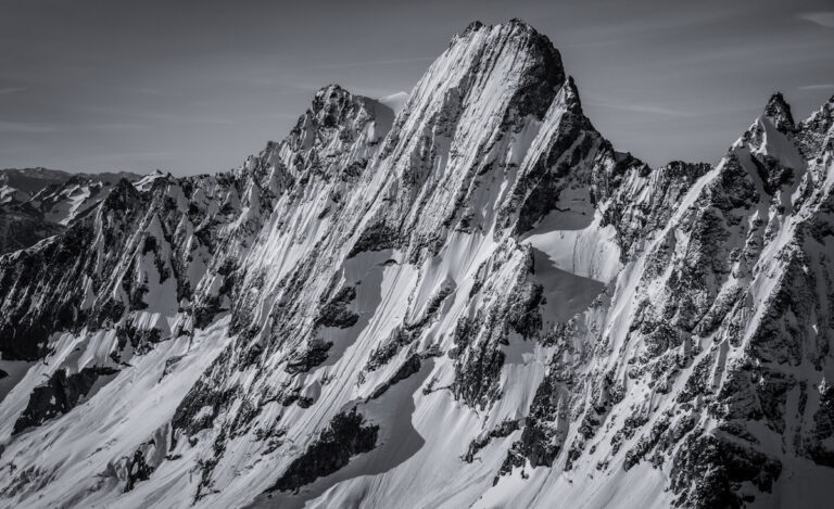 Looking at Goode Mountain in the North Cascades of Washington