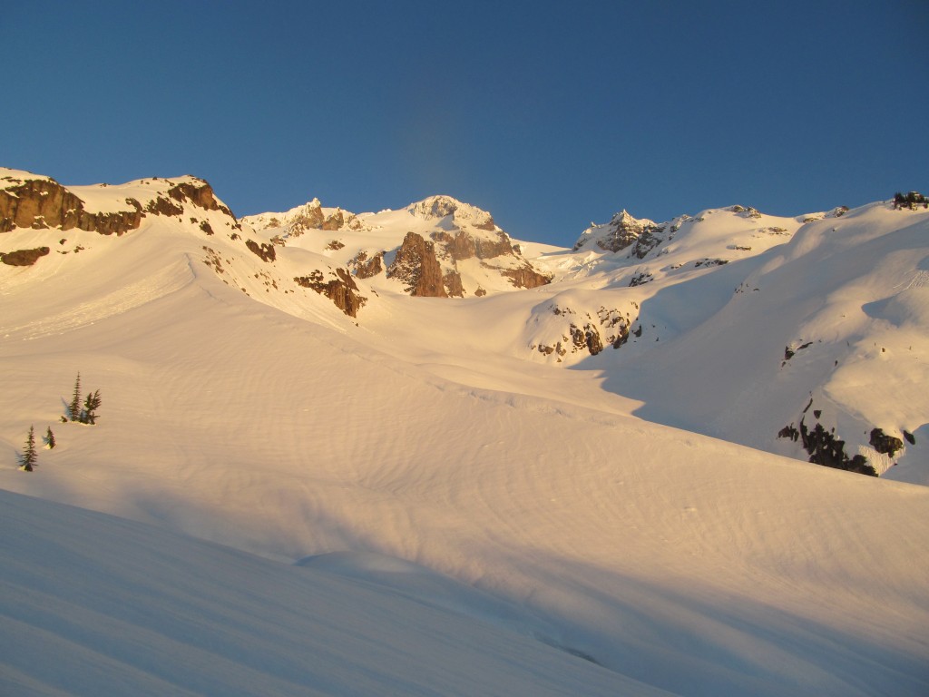 Sunset on the Scimitar Glacier