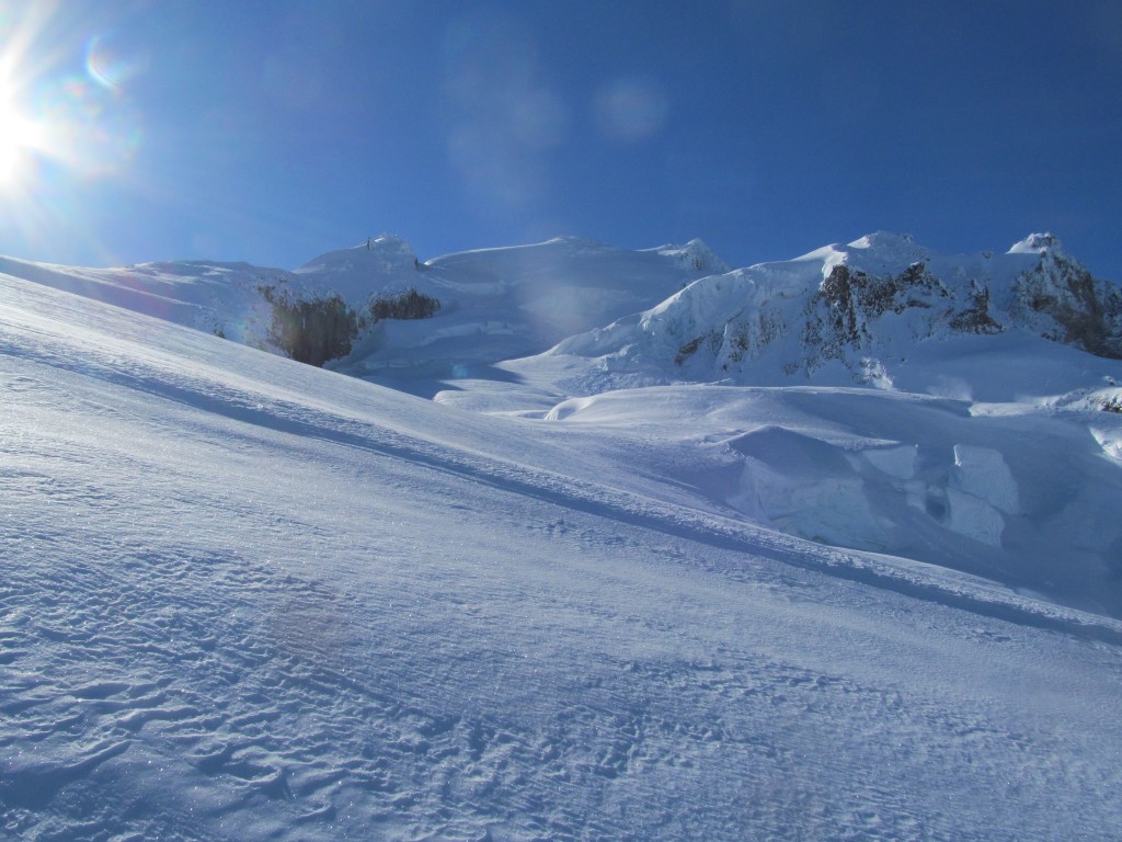 Skinning up the Kennedy Glacier