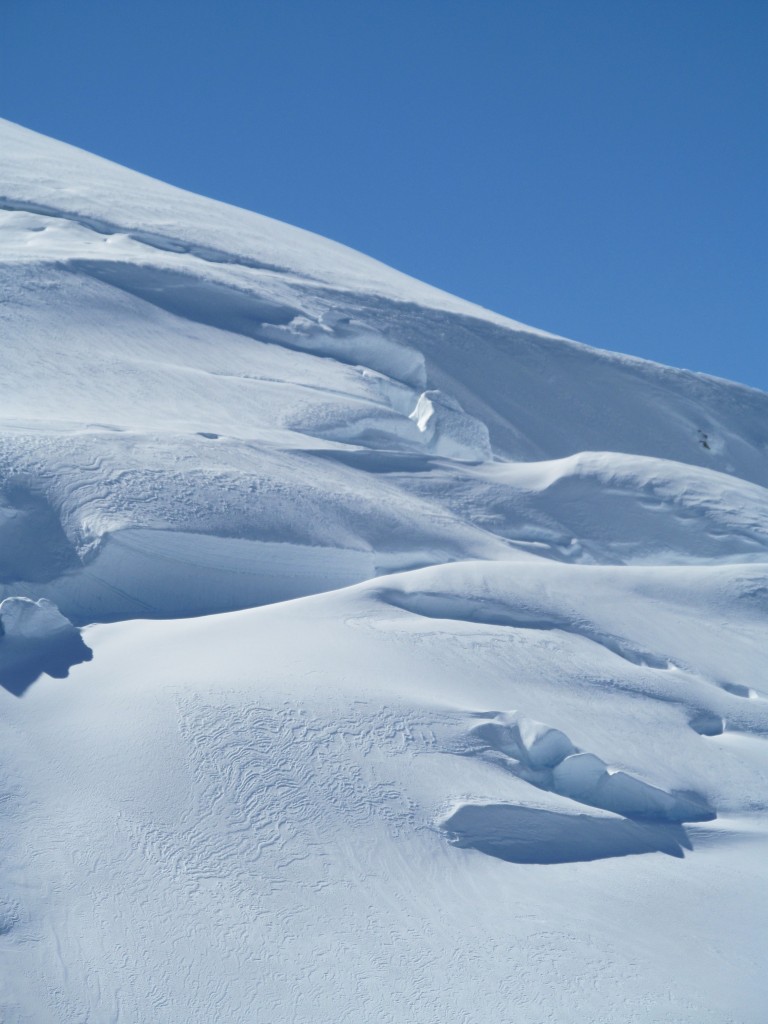 The upper slopes of the Kennedy Glacier