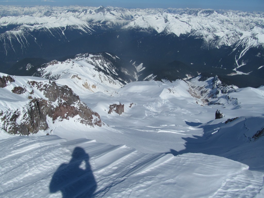 Summit view to the east with Bonanza being the highest point to the left