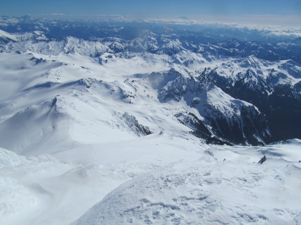 Looking south towards the White Chuck Glacier and Red pass