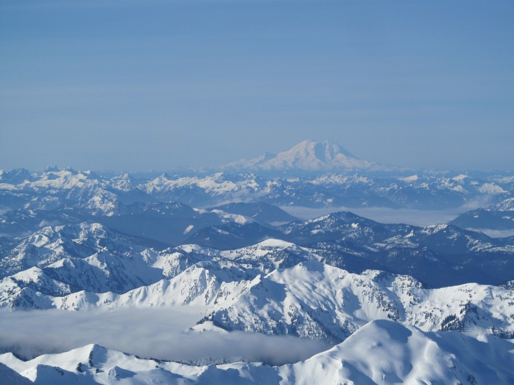 Looking south to Rainier