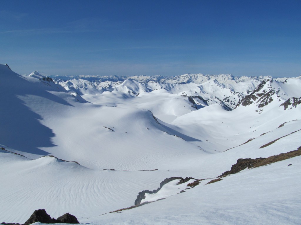 Looking out on the White Chuck Glacier