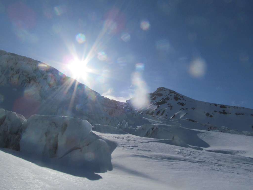 Skinning through Serac fields on the Emmons