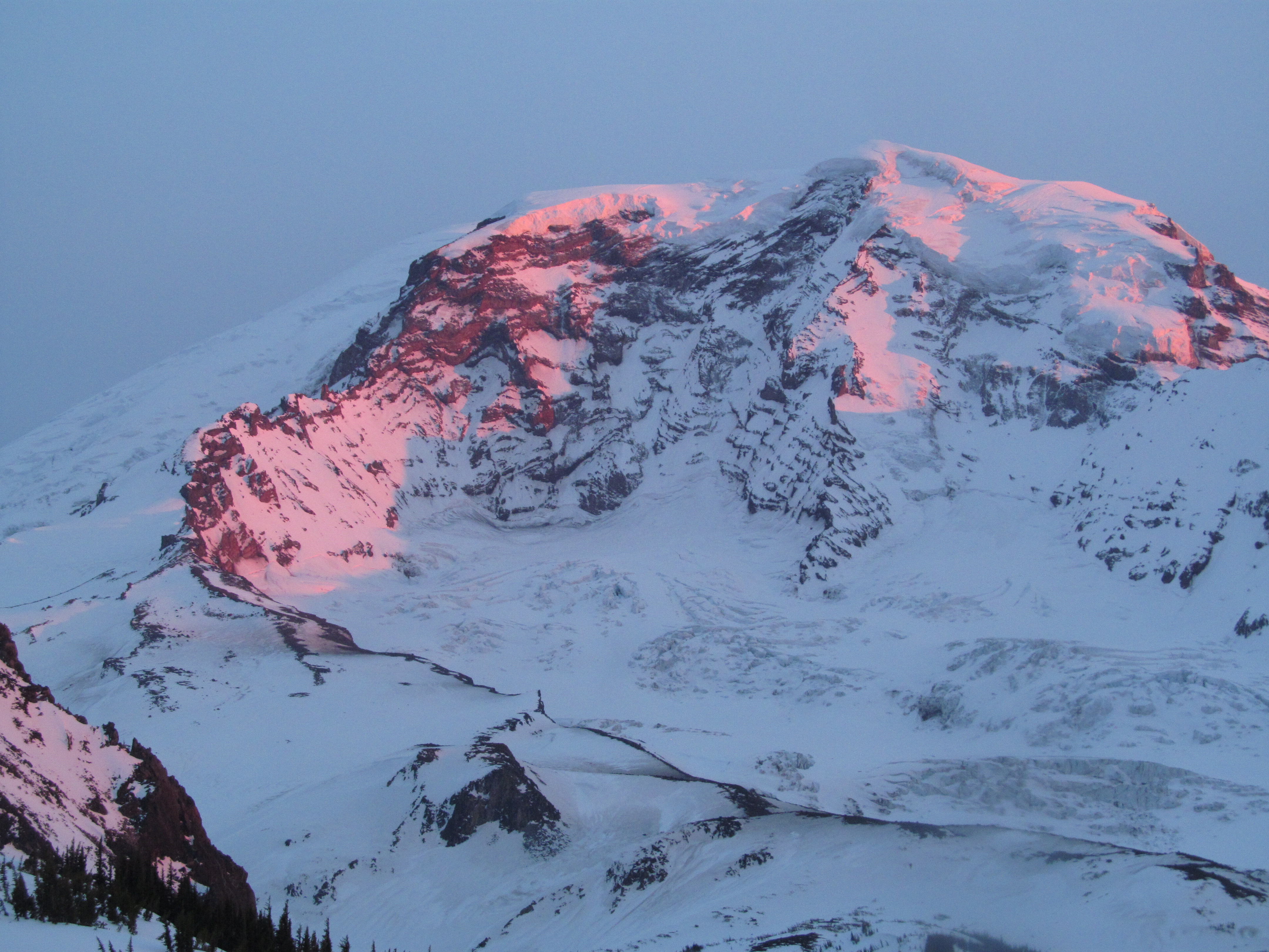 Beautiful sunset over Mount Rainier