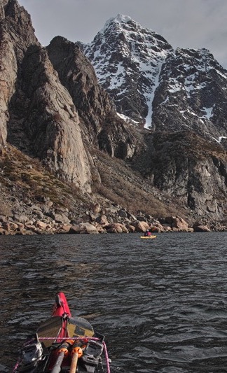 Kayak ski touring in the Lofoten Islands