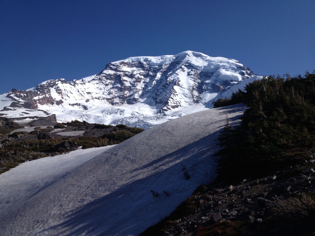 Heading up Curtis Ridge