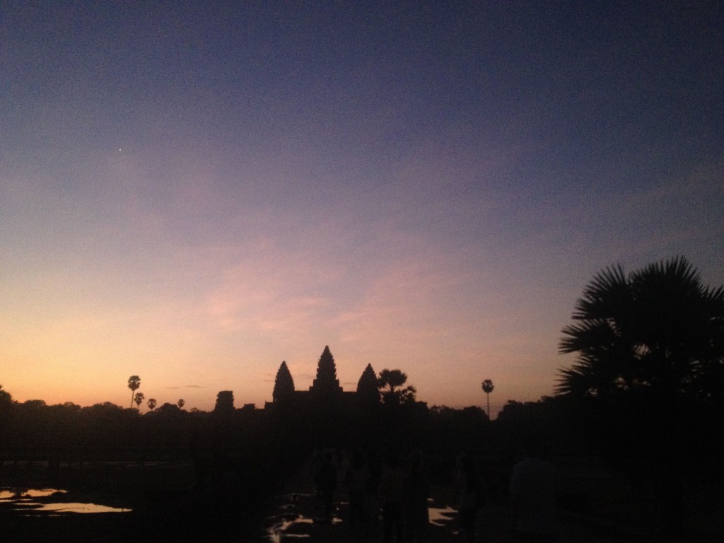 My first view of Angkor Watt