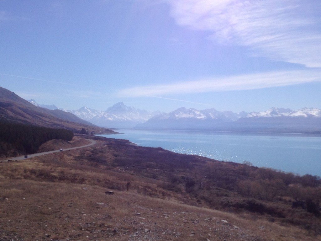 Looking at Mt. Cook from Lake Pukaki