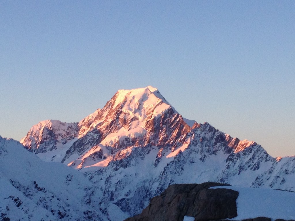 Sunset Alpenglow on Mt. Cook