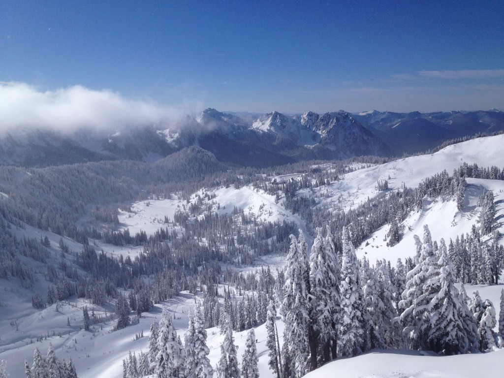 Looking down into Edith Creek Basin