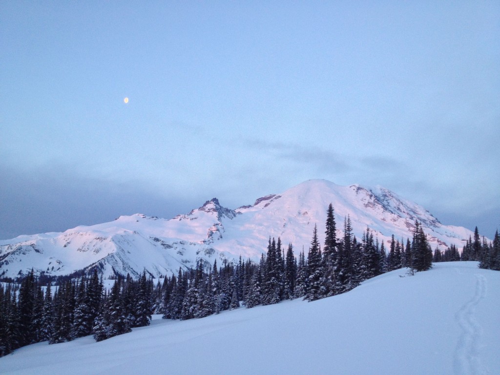 Sunrise on Rainier from Sunrise visitor center