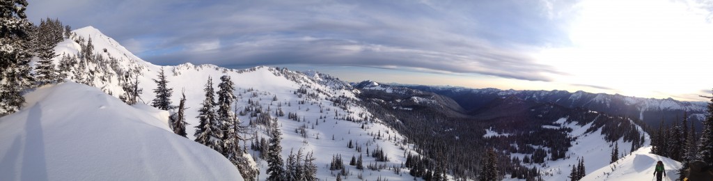 the view from the summit of Dege Peak