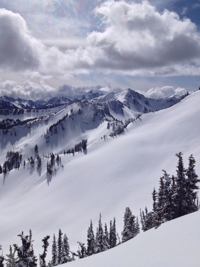 Looking back towards Dege in the distance