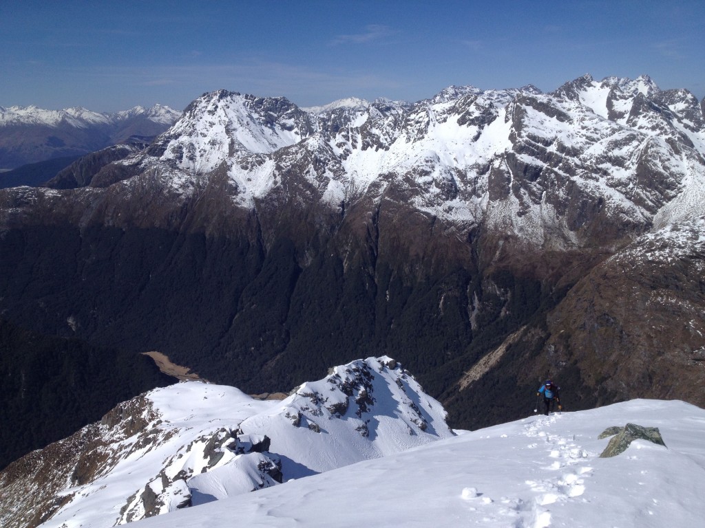 Pow making it to the summit of Xenius