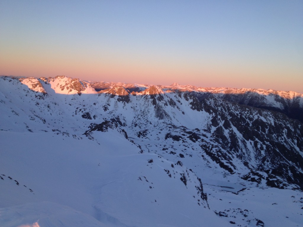 The last of the glorious alpenglow