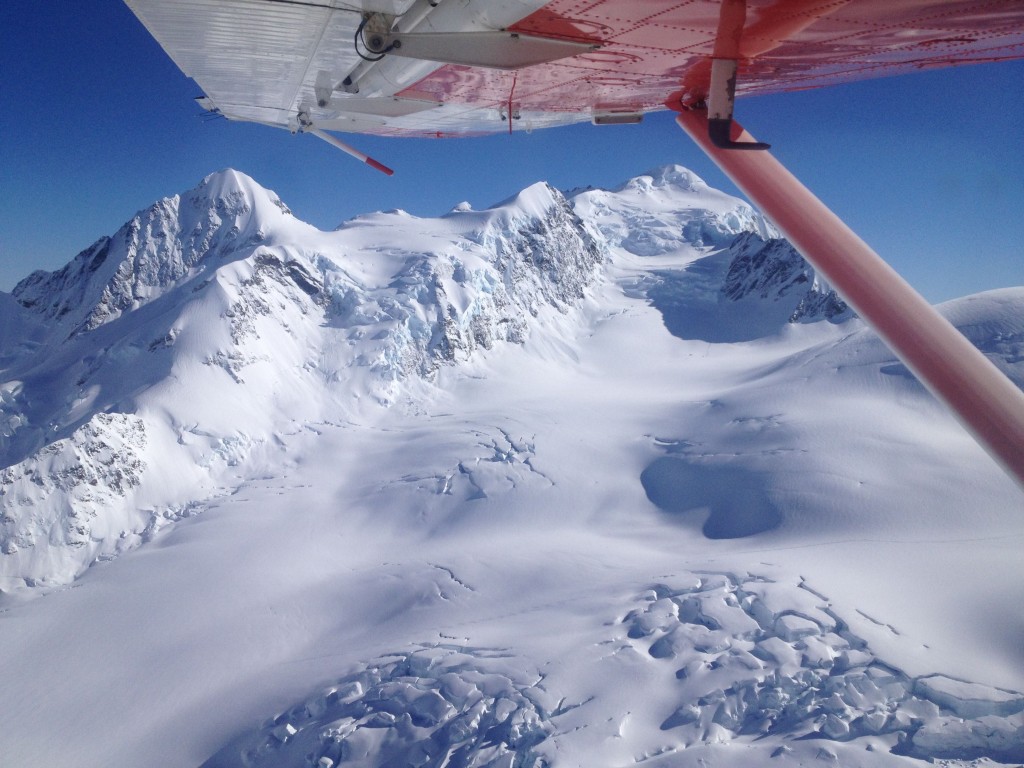 Looking up the Upper Tasman at Ellie De Beaumont