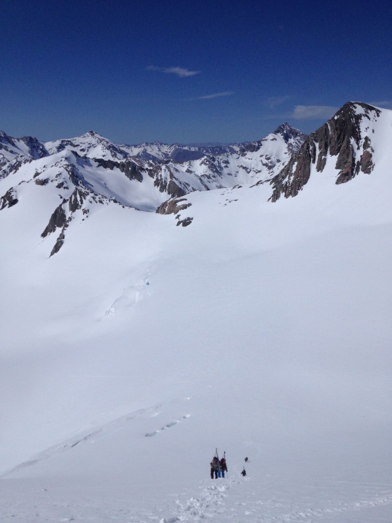 Climbing the Murchison Headwall