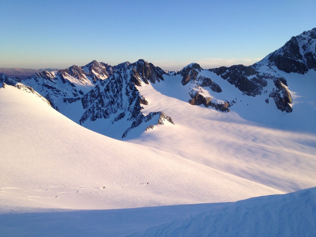 Sunset Pow turns