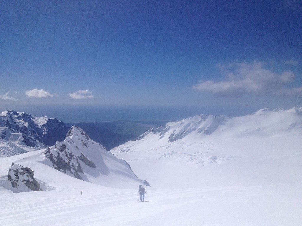 Skinning on the Franz Josef Glacier