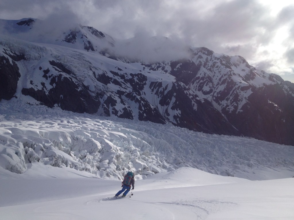 Peter heading by the Seracs 