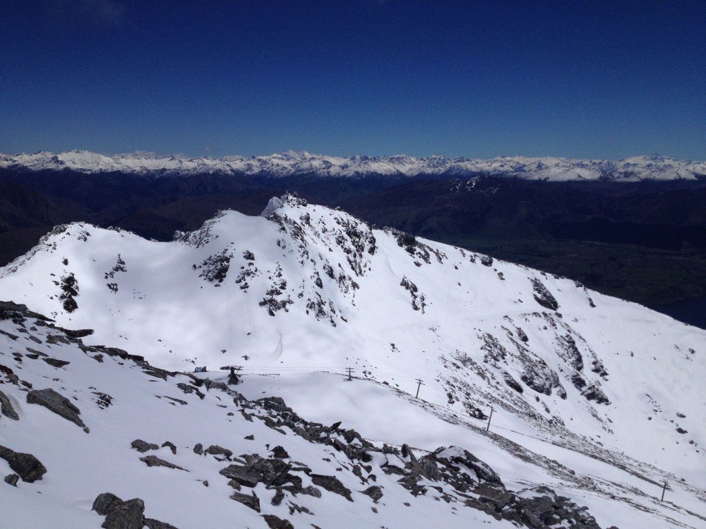 Looking back towards our first run