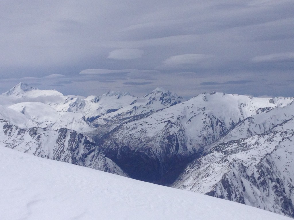 Bad clouds on the horizion and Mt. Aspiring