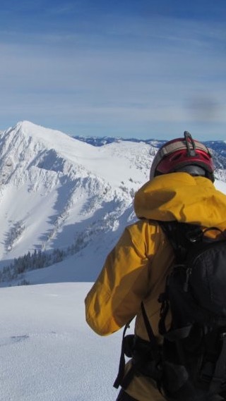 Looking at the Rock, Howard and Massif traverse near Stevens Pass