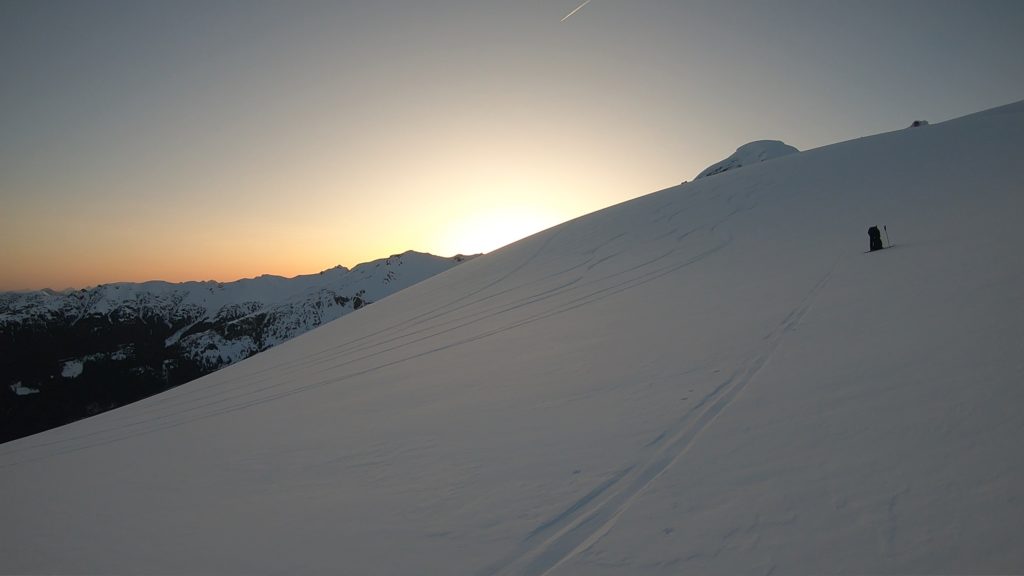 Early morning sun on the Coleman Glacier